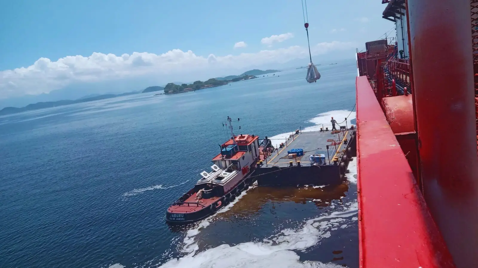 tanker spare parts customs Brazil operation in port